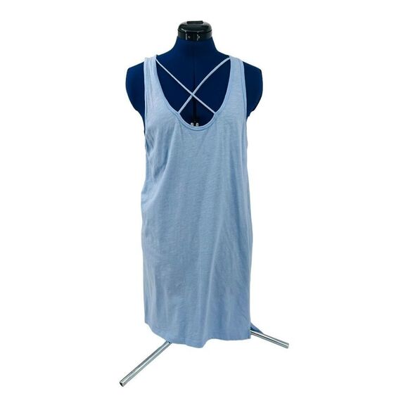 LNA Cross Strap Tank Dress in Blue Women’s Size S - Picture 2 of 12